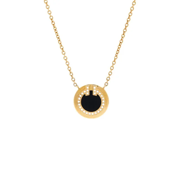Tiffany & Co. T Circle Pendant Necklace in yellow|gold from Rebag