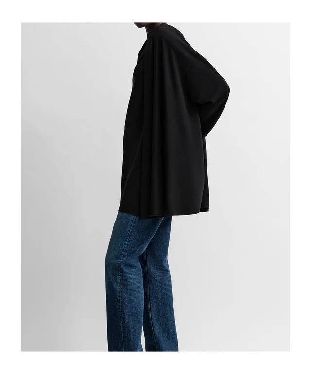 Toteme asymmetric draped blouse black, photo 3 of 5 from SENSER