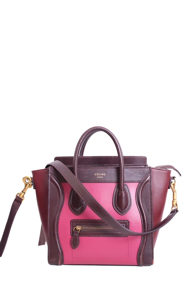 Celine Nano Luggage Tote Tri Colour in Calfskin from Luxury Promise