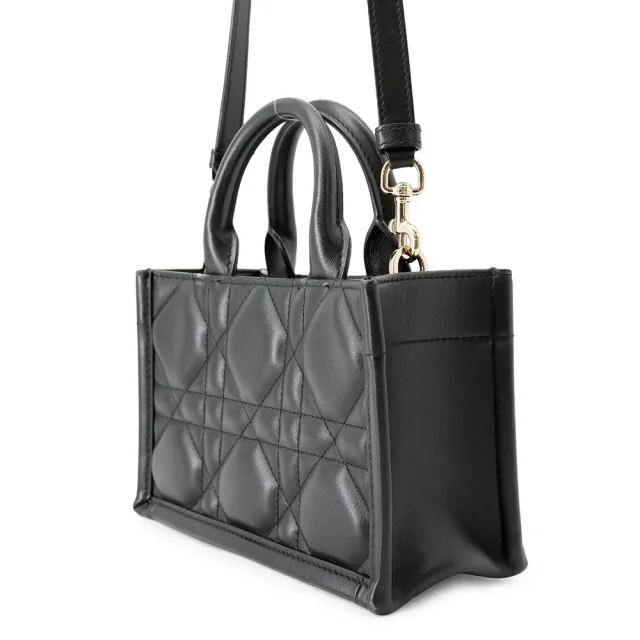 Dior Book Tote Mini Macro Cannage BlackS5573OWHP Calf Leather in Calfskin from GALLERY RARE, photo 9 of 17