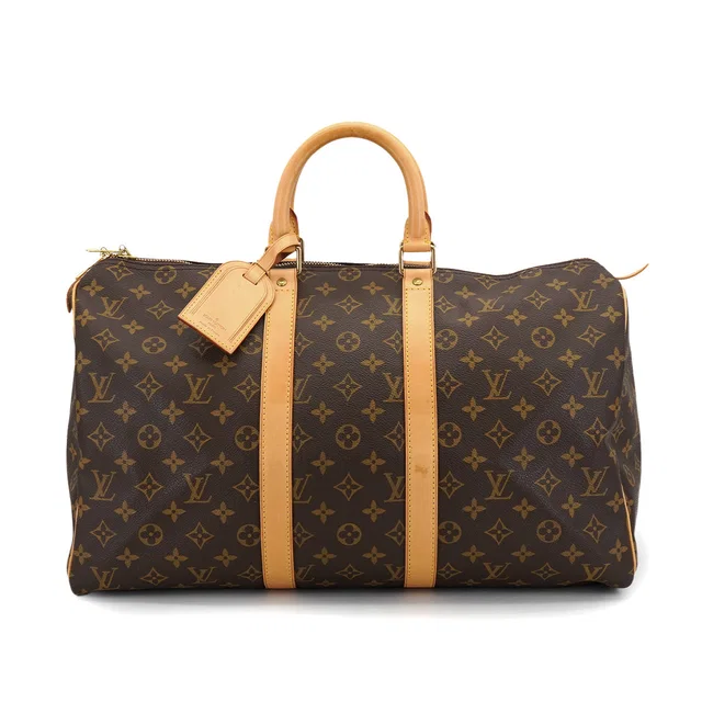 Louis Vuitton Monogram Keepall 45 Luggage Brown M41428 in Brown Coated canvas from Luxury Promise