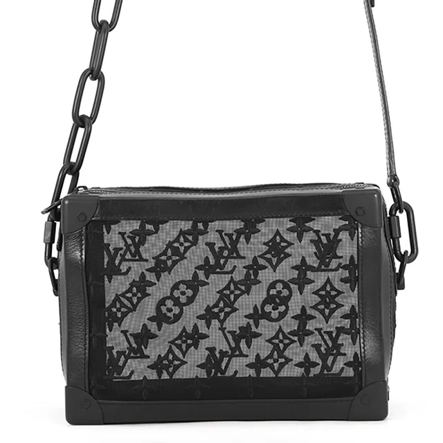Louis Vuitton Soft Trunk NoirM53964 Monogram Mesh Leather in Leather from GALLERY RARE