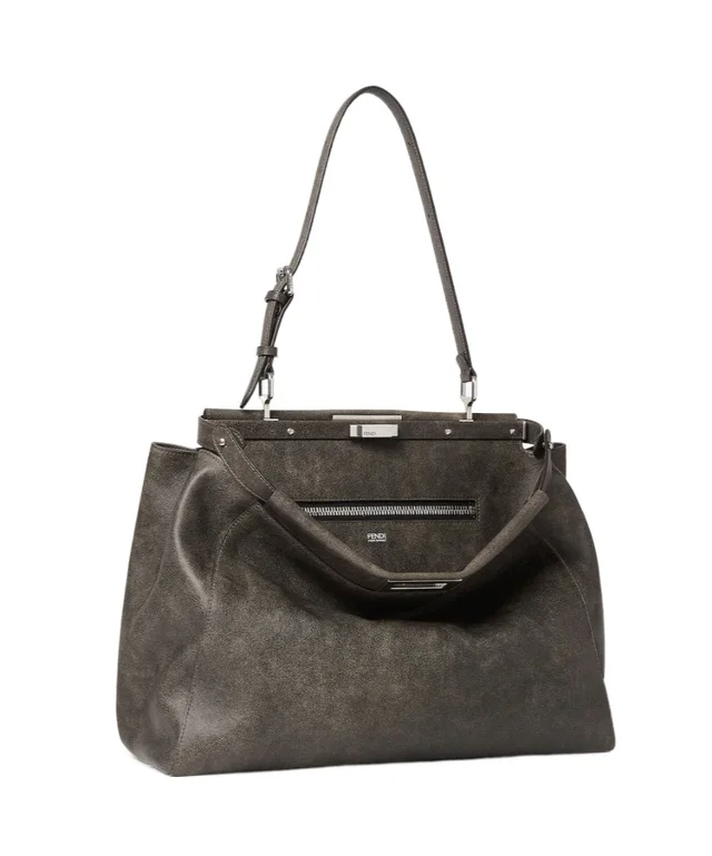 Fendi My Peekaboo Large Black vintage-effect leather bag, photo 6 of 7 from SENSER