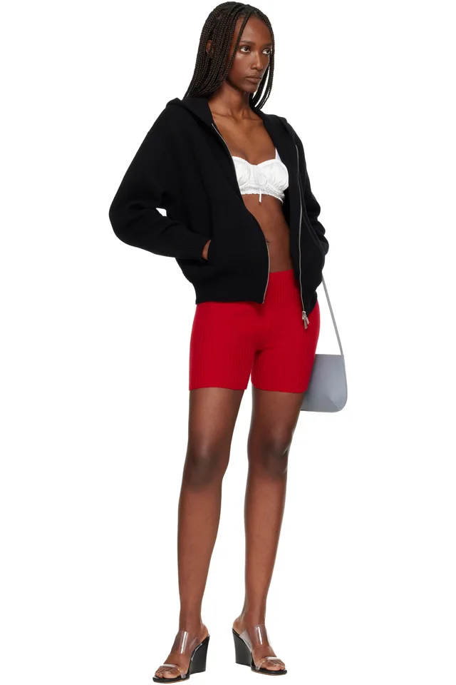 Judy Turner Red Biker Shorts, photo 4 of 4 from SSENSE