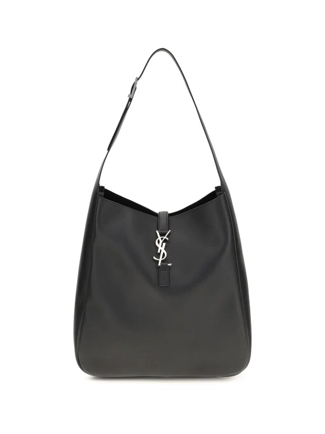 Saint Laurent Le Shoulder Bag — Black Calf Leather Bos Taurus in Black Calfskin from HEWI