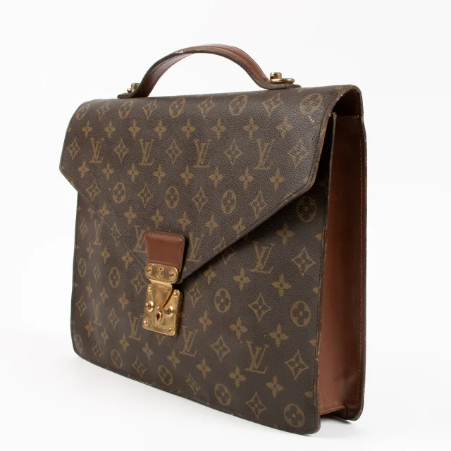 Louis Vuitton Monogram Porte-Document Bandouliere Briefcase in Coated canvas from Labellov, photo 3 of 9