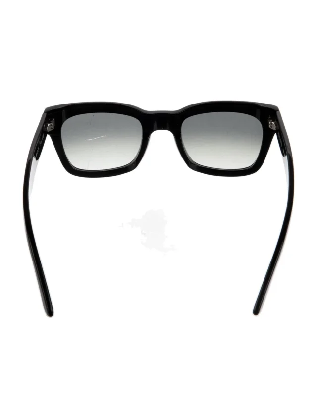 Khaite Square Gradient Sunglasses in black from The RealReal, photo 2 of 3
