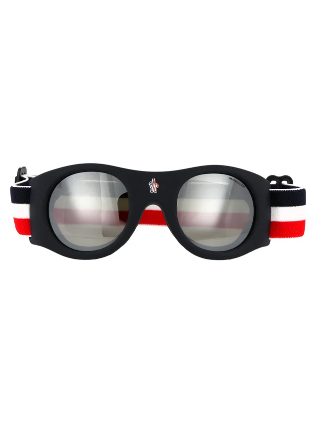 Moncler Ml0051 Acetate Ski Sunglasses — Black in Black from HEWI