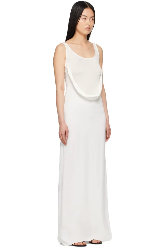 Christopher Esber White Fusion Arced Maxi Dress, photo 2 of 5 from SSENSE