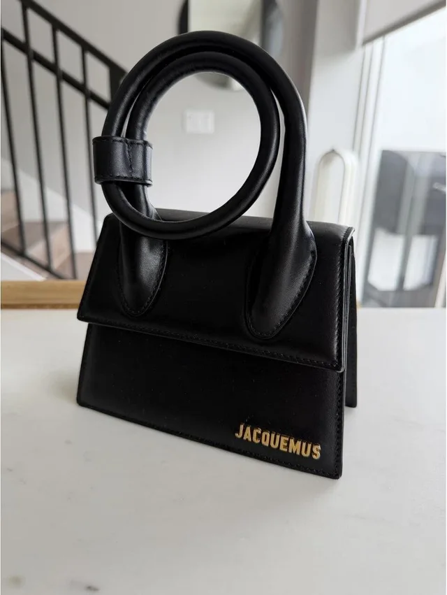 Jacquemus The Knot Chiquito Bag in black from Poshmark