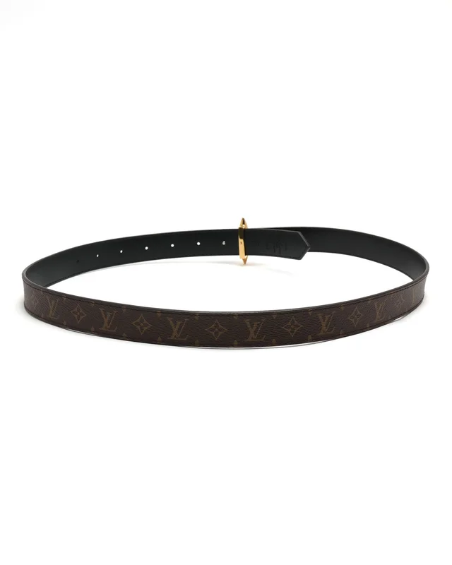 Pretty LV Reversible Belt, Size 85 in Coated canvas from A Retro Tale, photo 2 of 5