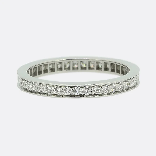 Van Cleef & Arpels Romance Diamond Wedding Band Eternity Ring Size I (48) from The Vintage Jeweller