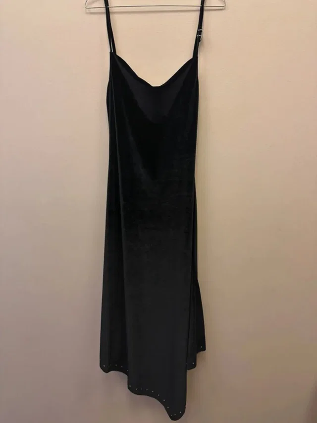 Diesel Velvet Maxi Dress in black Velvet from Grailed