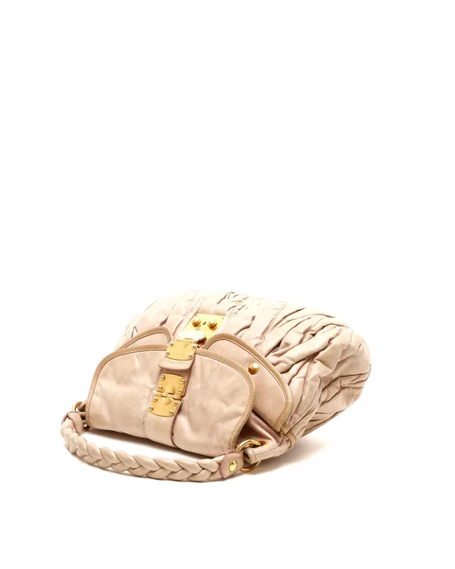 Miu Miu Matelassé Coffer Hobo Bag in Leather from A Retro Tale, photo 4 of 11