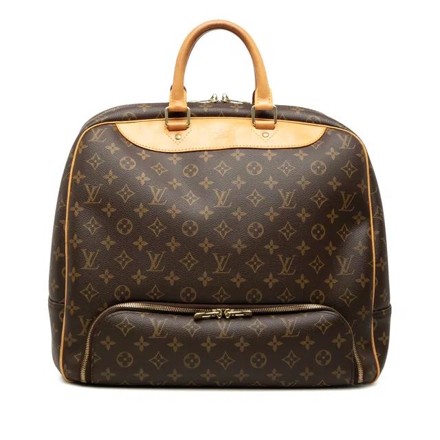 Brown Louis Vuitton Monogram Evasion Travel Bag in Brown Coated canvas from Designer Revival