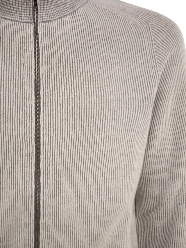 Peserico Long-sleeve ribbed casual jacket, photo 4 of 4 from SENSER