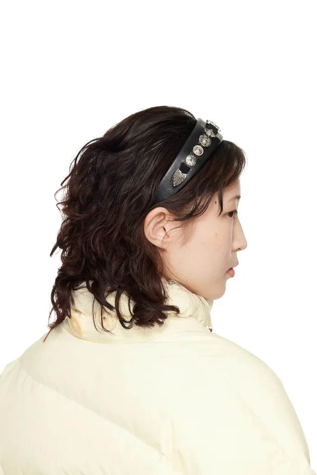 Toga Pulla Black Metal Headband, photo 3 of 3 from SSENSE
