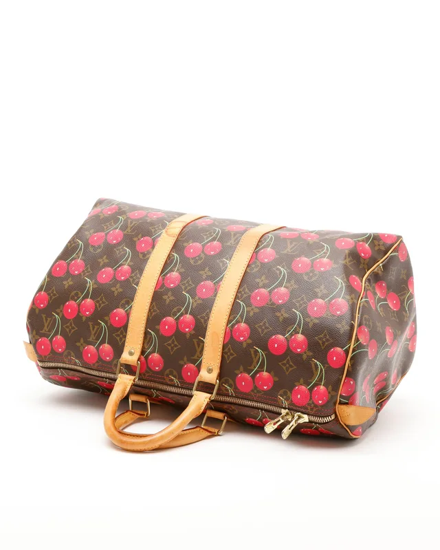 Louis Vuitton Keepall 45 Cerises Cherry Limited Edition Takashi Murakami Weekend Bag from A Retro Tale, photo 5 of 12