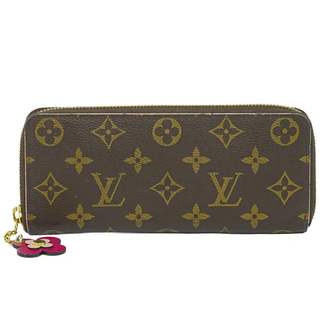 LV Portefeuille Clemence Flower Charm Monogram Wallet Brown in Brown Clemence leather from The Reluxe