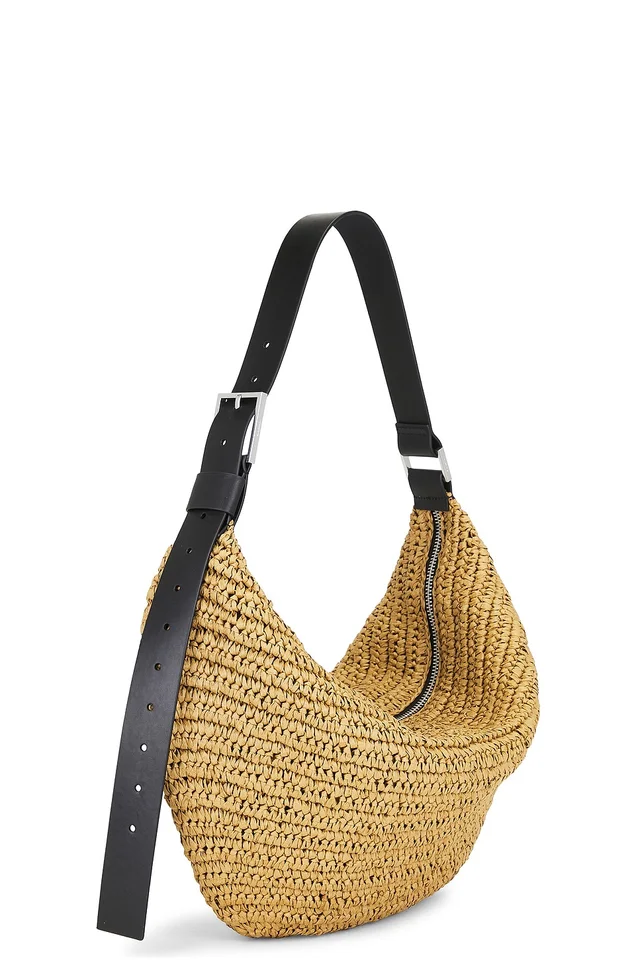 ALLSAINTS Luna Paper Shoulder Bag in Biscuit Brown, photo 3 of 4 from REVOLVE (Canada)