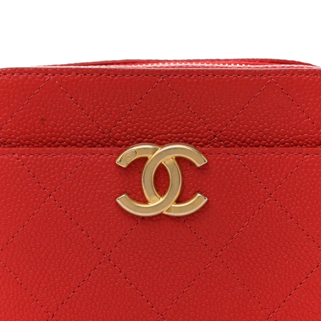 Chanel Caviar Quilted Waist Bag Red in Red Caviar leather from FASHIONPHILE, photo 8 of 15