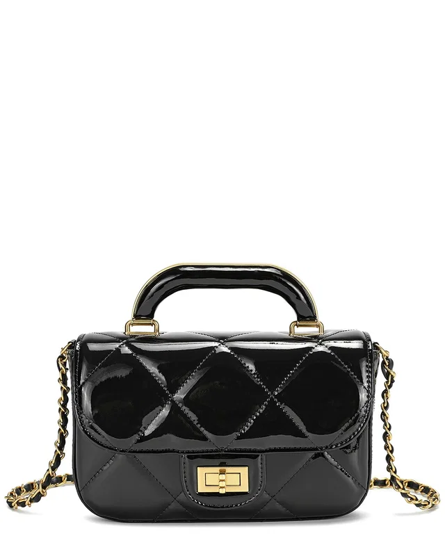 Tiffany & Fred Paris Metallic Quilted Leather Top Handle Crossbody, image 1 of 1 from Rue La La