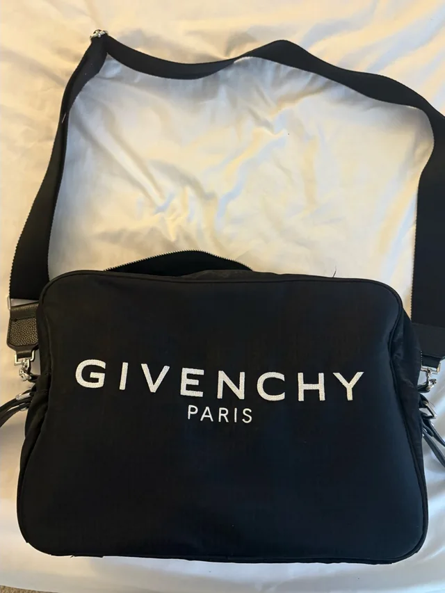 Givenchy Black Diaper Bag in black|white from Poshmark
