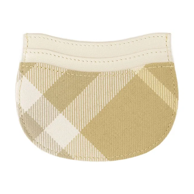 Burberry Vintage Check Card Case — Beige Synthetic Cases in Beige Leather from HEWI