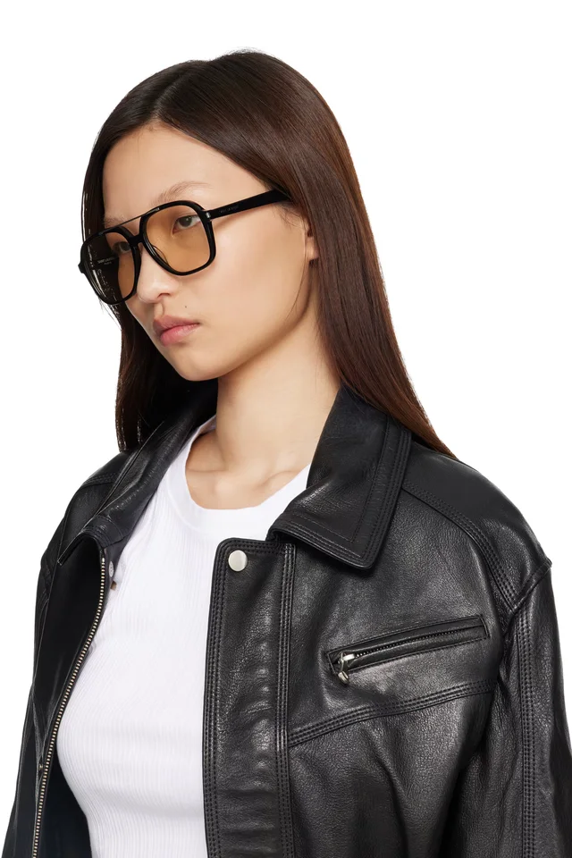 Saint Laurent Black SL 545 Sunglasses, photo 4 of 4 from SSENSE