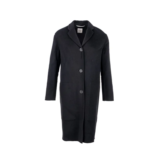 Hermès Size 32 Manteau Souple Cashmere Coat Double-sided Baby Cashmere Black in Black Cashmere from EMIER