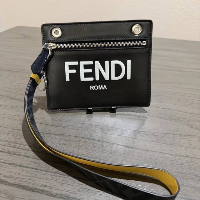 Fendi Women's Wallets - Black/Grey in black|gray from Depop, photo 1 of 1
