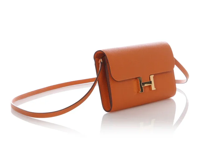 Hermès Epsom Constance To Go in Orange Epsom leather from Ann's Fabulous Finds, photo 5 of 10