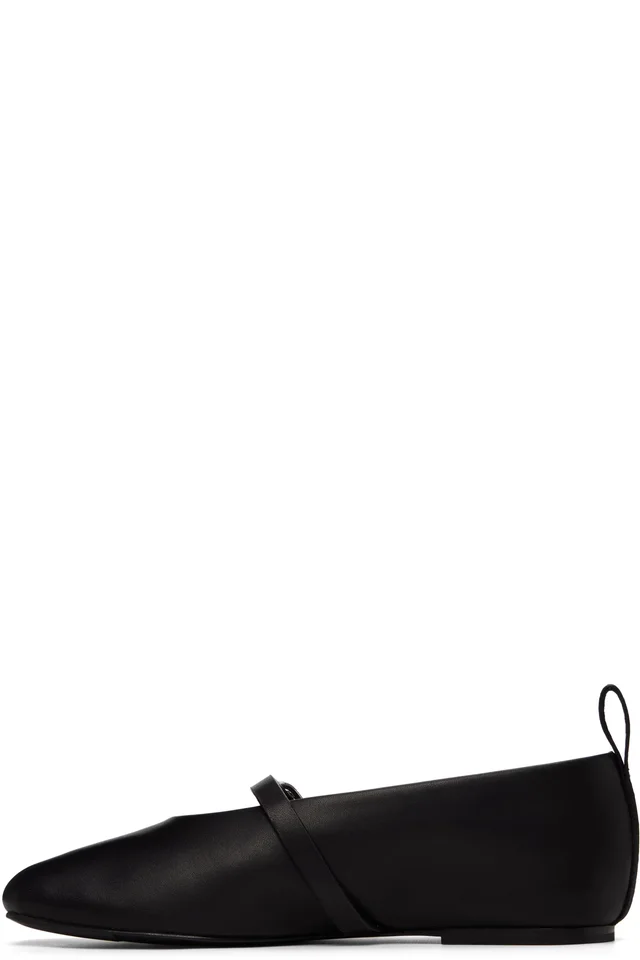 rag & bone Black Spire Leather Mary Jane Flats, photo 3 of 5 from SSENSE