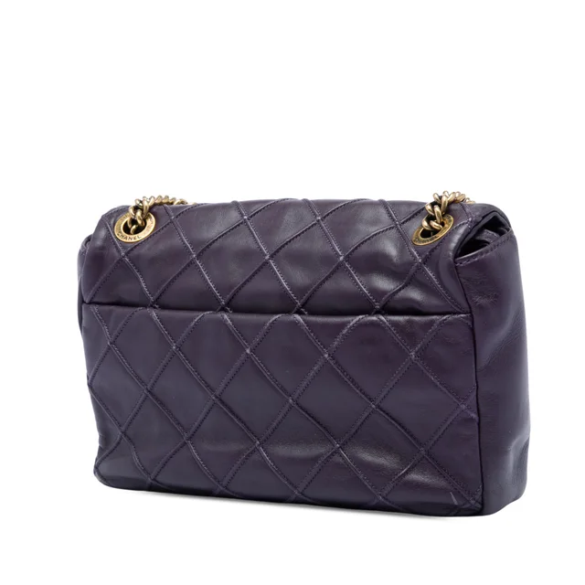Purple Chanel Small Diamond Debossed Calfskin Reissue 2.55 Cosmos Flap Shoulder Bag in Purple Calfskin from Designer Revival, photo 2 of 2