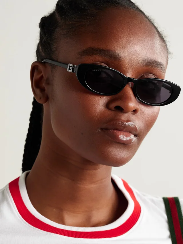 GUCCI EYEWEAR Cat-eye acetate sunglasses in Black, photo 2 of 2 from NET-A-PORTER (Canada)