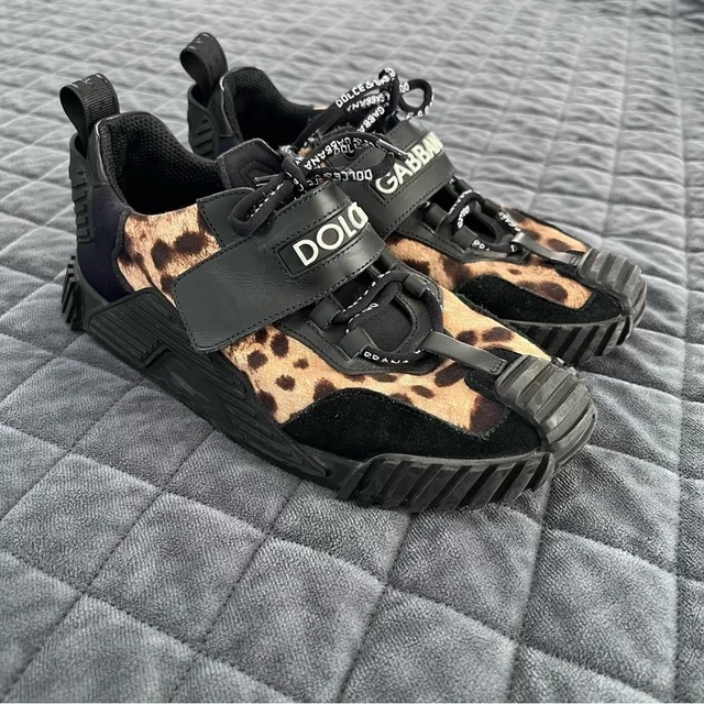 Dolce & Gabbana Dolce & Gabanna Sneakers Shoes Kids 5 37 Rare Leopard Animal Print Strap Youth in brown|red|black from Poshmark
