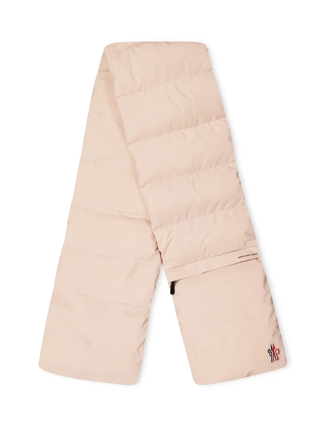Moncler Grenoble Scarf — Pink Shell: Polyamide Scarfs in Pink from HEWI, photo 2 of 2