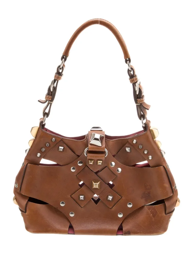 Prada Top Handle Other bag in Brown Leather from The RealReal