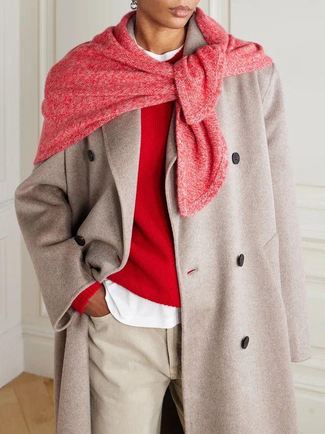 THE ELDER STATESMAN Cashmere scarf in Red, photo 2 of 2 from NET-A-PORTER (Canada)