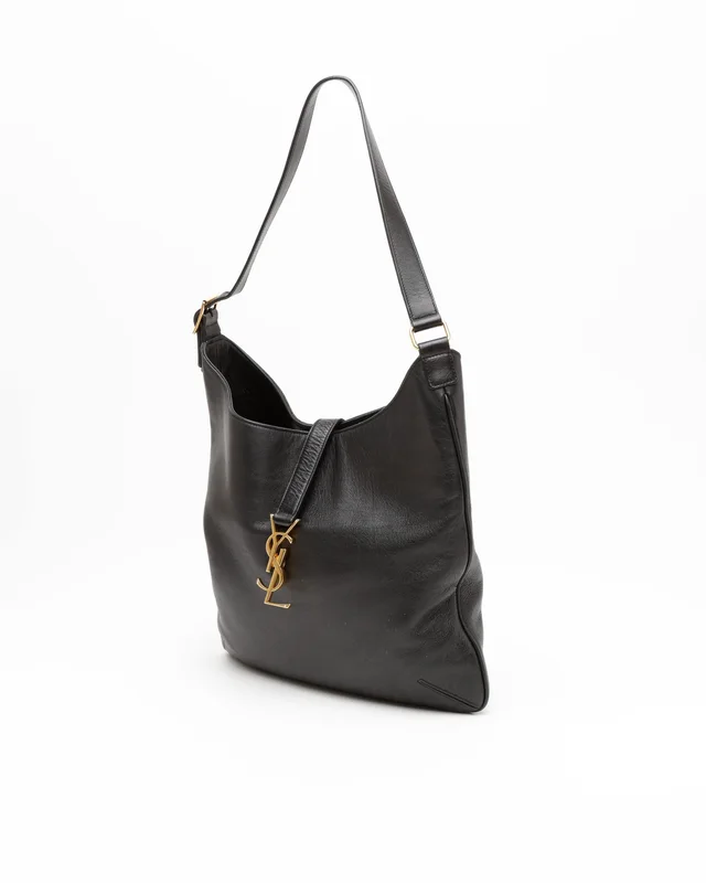 Saint Laurent Flat Hobo Bag in Leather from A Retro Tale, photo 2 of 10