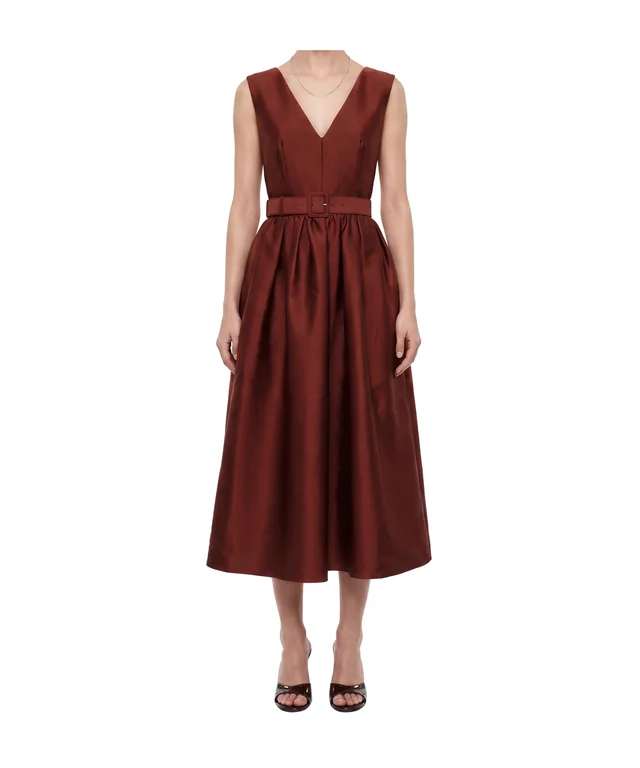 Roland Mouret Tie-front V-neck dress, photo 2 of 3 from SENSER