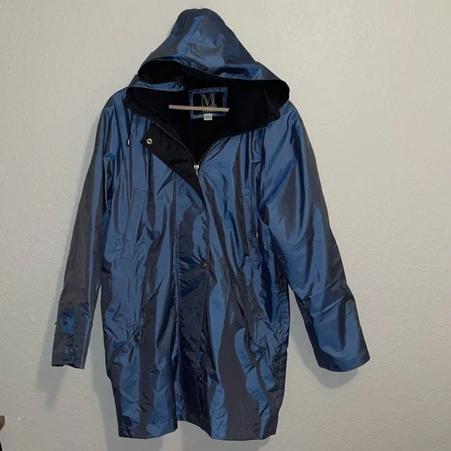 Vtg Mulberry Street Womens M Blue Removable Hood & Lining Ski Jacket Coat in blue from Poshmark