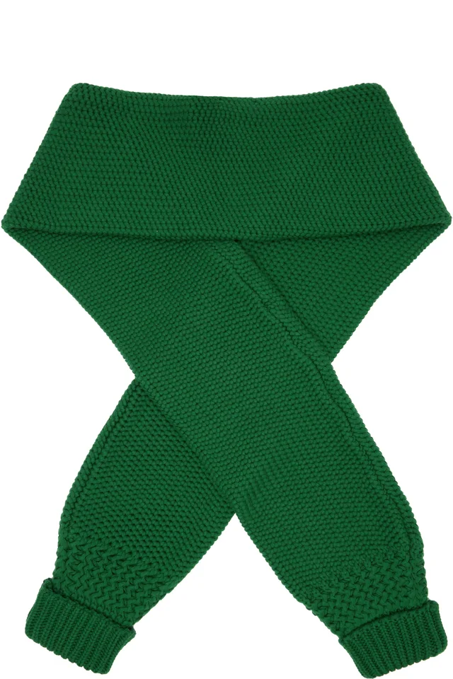 YMC Green Sleeve Scarf, photo 2 of 3 from SSENSE