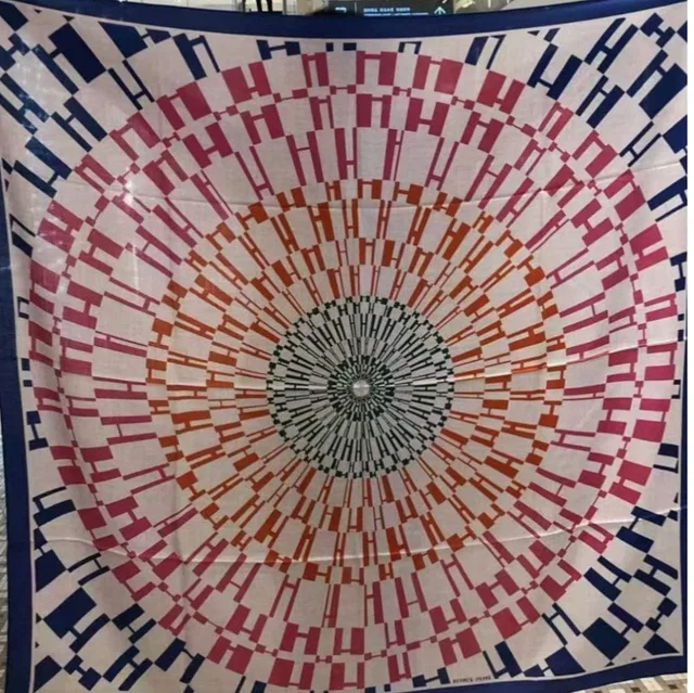 6. Hermes 140cm Cashmere/Silk Large Scarf - In Box in Silk from Luxury Promise