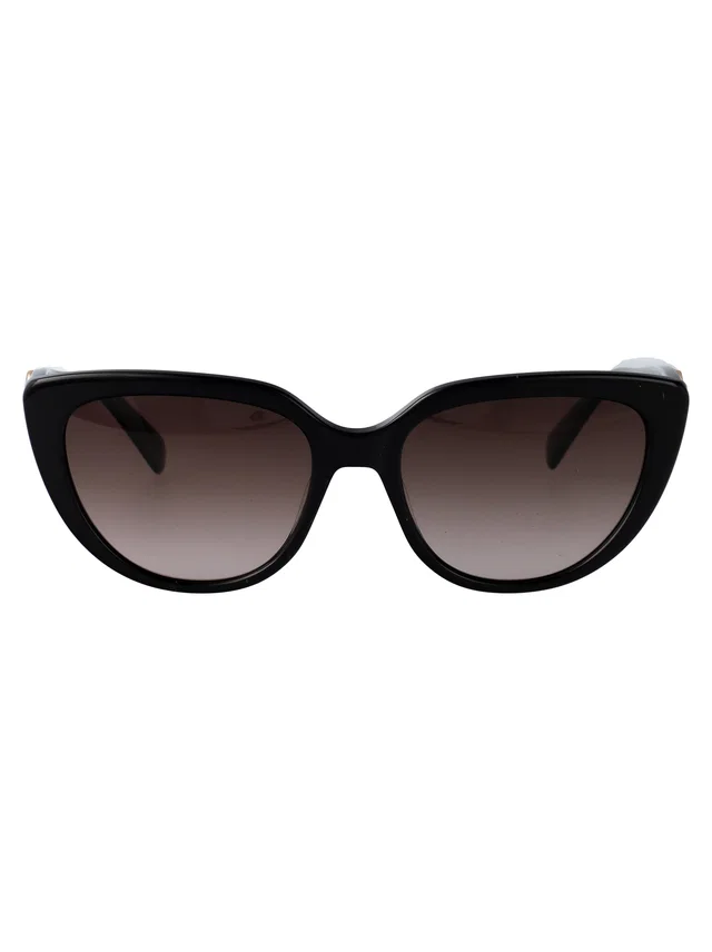Longchamp Lo766s Cat-Eye Acetate Sunglasses — Black in Black from HEWI