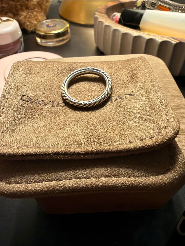 David Yurman Silver Twisted Cable Ring Size 7 Used in silver|gray from Poshmark