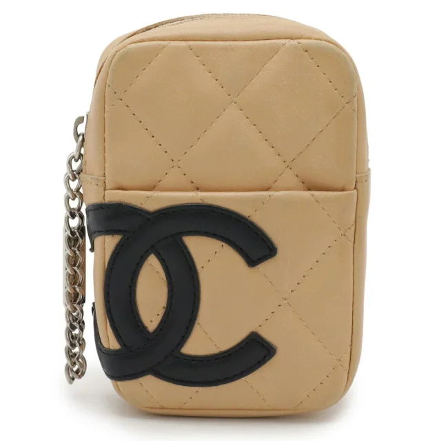 Chanel Cambon Line Leather Cigarette Case Pouch in Beige Others from LuxUness, photo 3 of 9