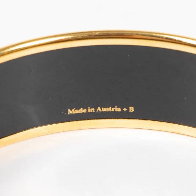 Hermès Enamel Wheat and Fruits Wide Bangle Bracelet from Labellov, photo 6 of 6