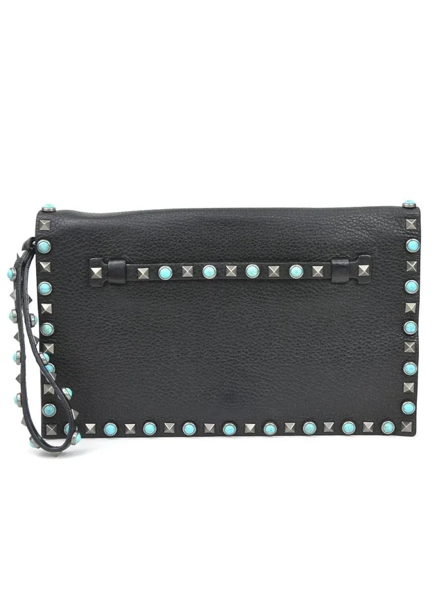 Valentino Garavani Clutch Bag #302905v23b in black Leather from Poshmark