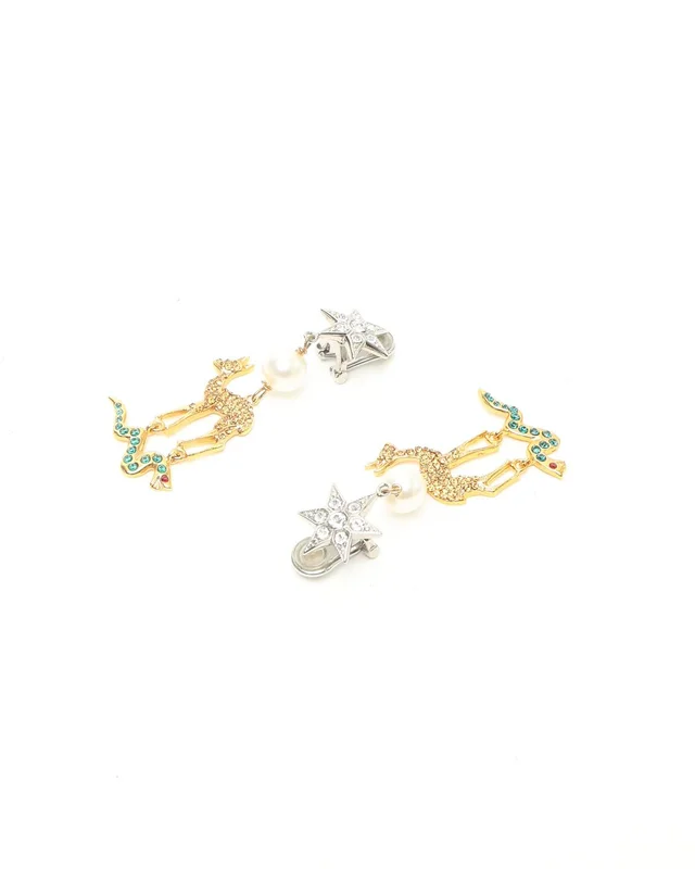 Miu Miu Rhinestone Clip-on Earrings from A Retro Tale, photo 3 of 4